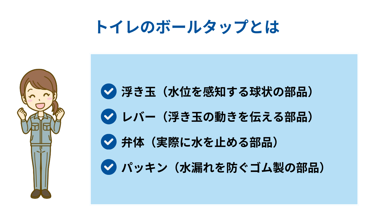 トイレのボールタップとは